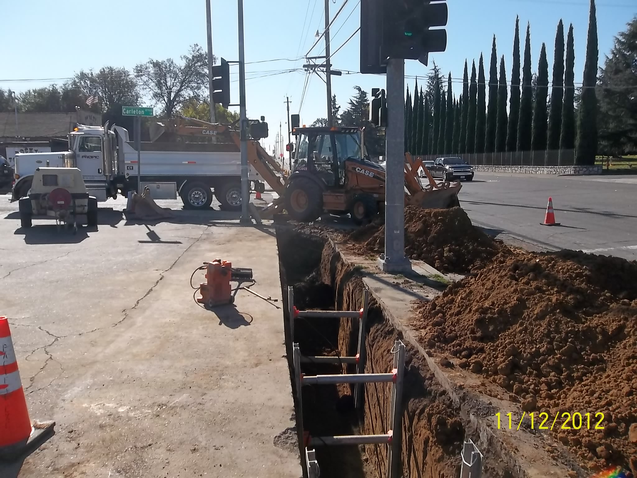 Joint trench at Carleton and Auburn